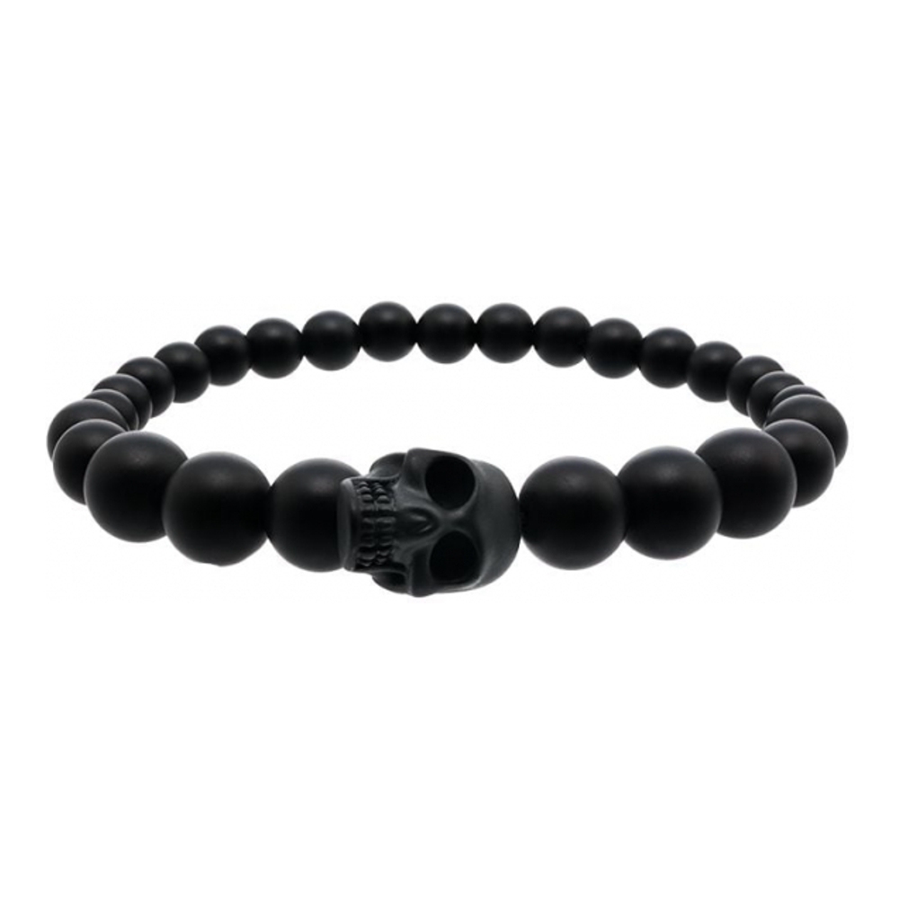 'Skull Beaded' Armband für Herren