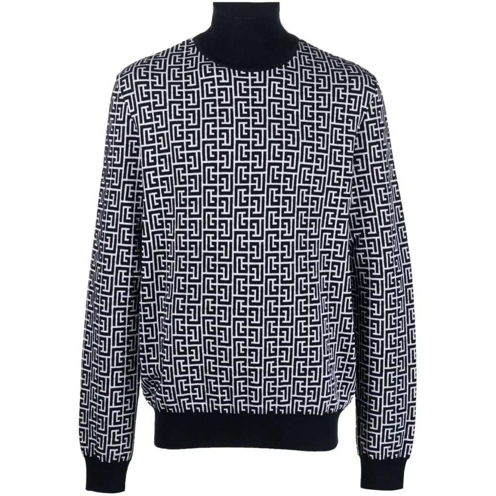 Pull à col roulé 'Monogram-Intarsia' pour Hommes