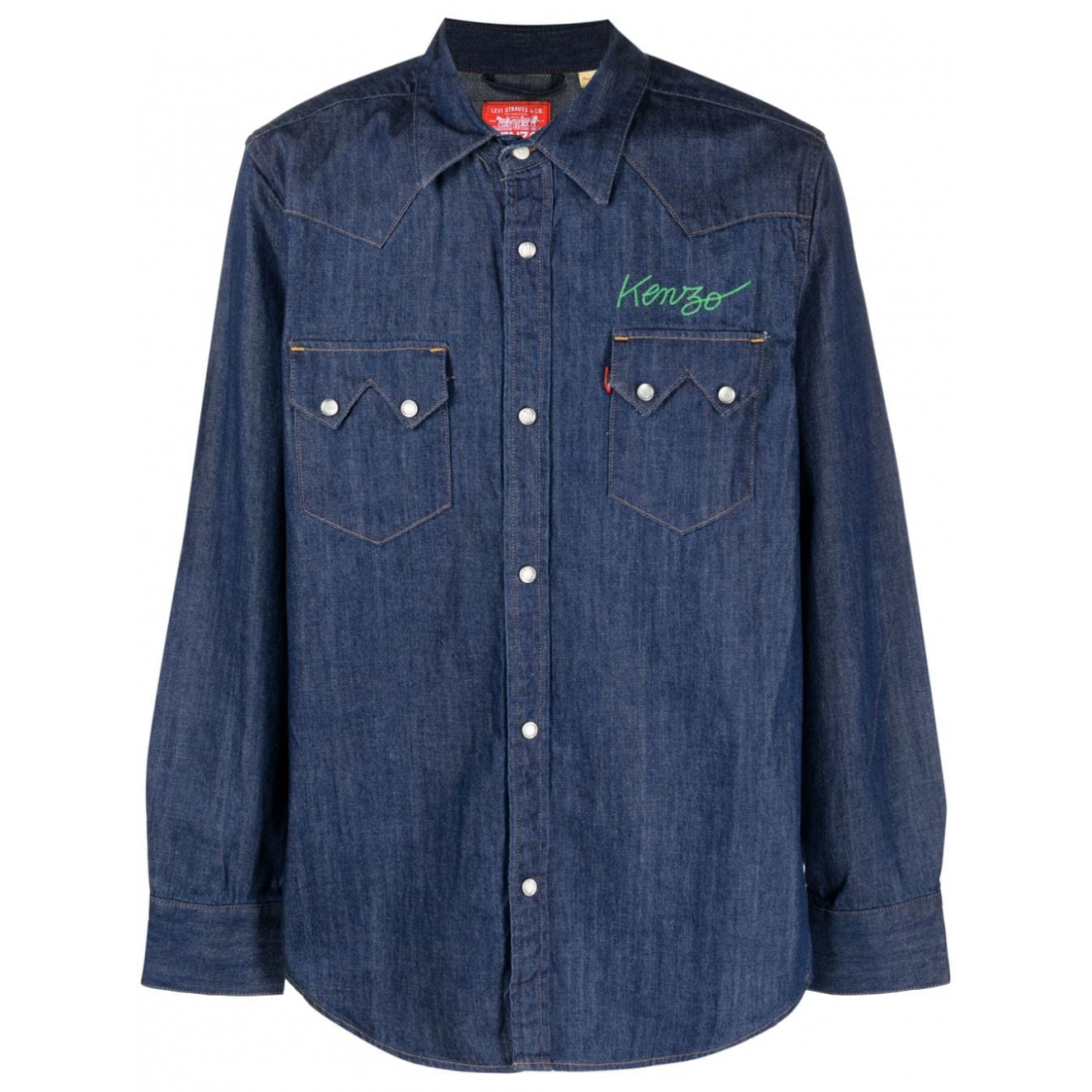 Chemise en Jean 'Logo-Embroidered'