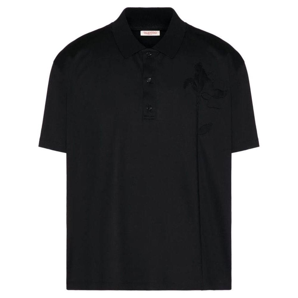 Polo 'Flower-Appliqué' pour Hommes
