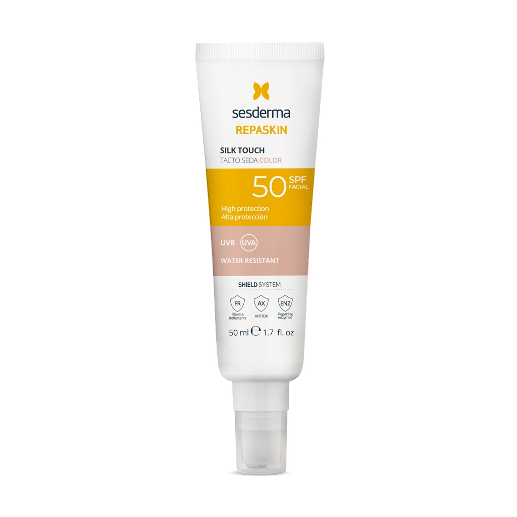 'Repaskin Silk Touch SPF50' Getönter Sonnenschutz - 50 ml