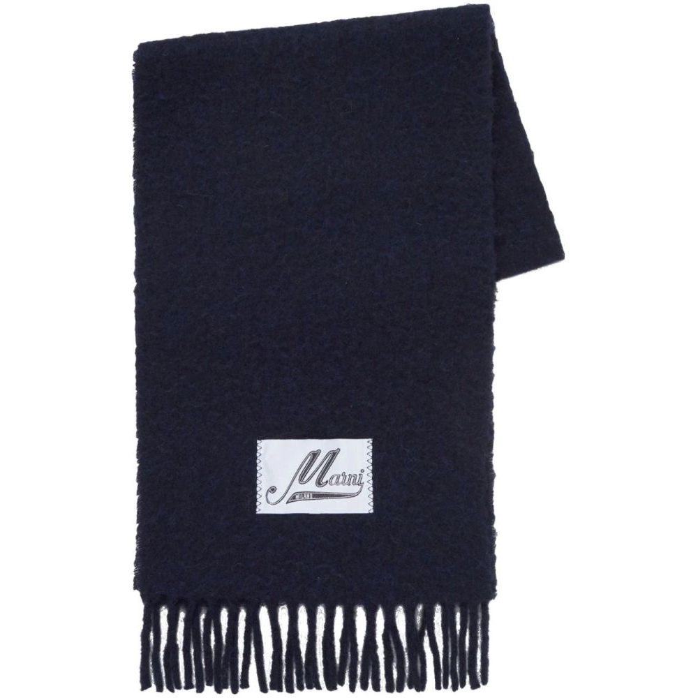 Écharpe en laine 'Logo-Patch' pour Femmes