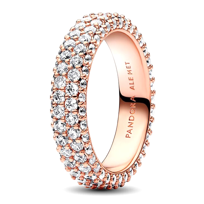 Bague 'Timeless Pavé Double-row' pour Femmes