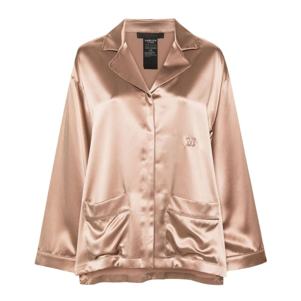 Chemise de pyjama 'Logo Embroidered' pour Femmes