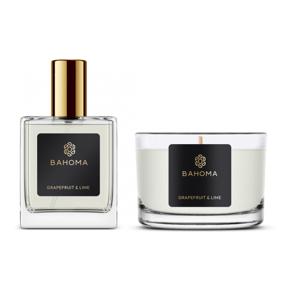 Bougie et vaporisateur d'ambiance 'Pearl' - Grapefruit & Lime 2 Pièces