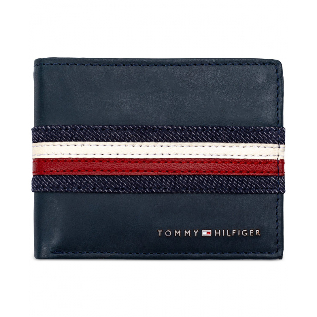 Men's 'Stripe Overlay RFID Passcase' Wallet