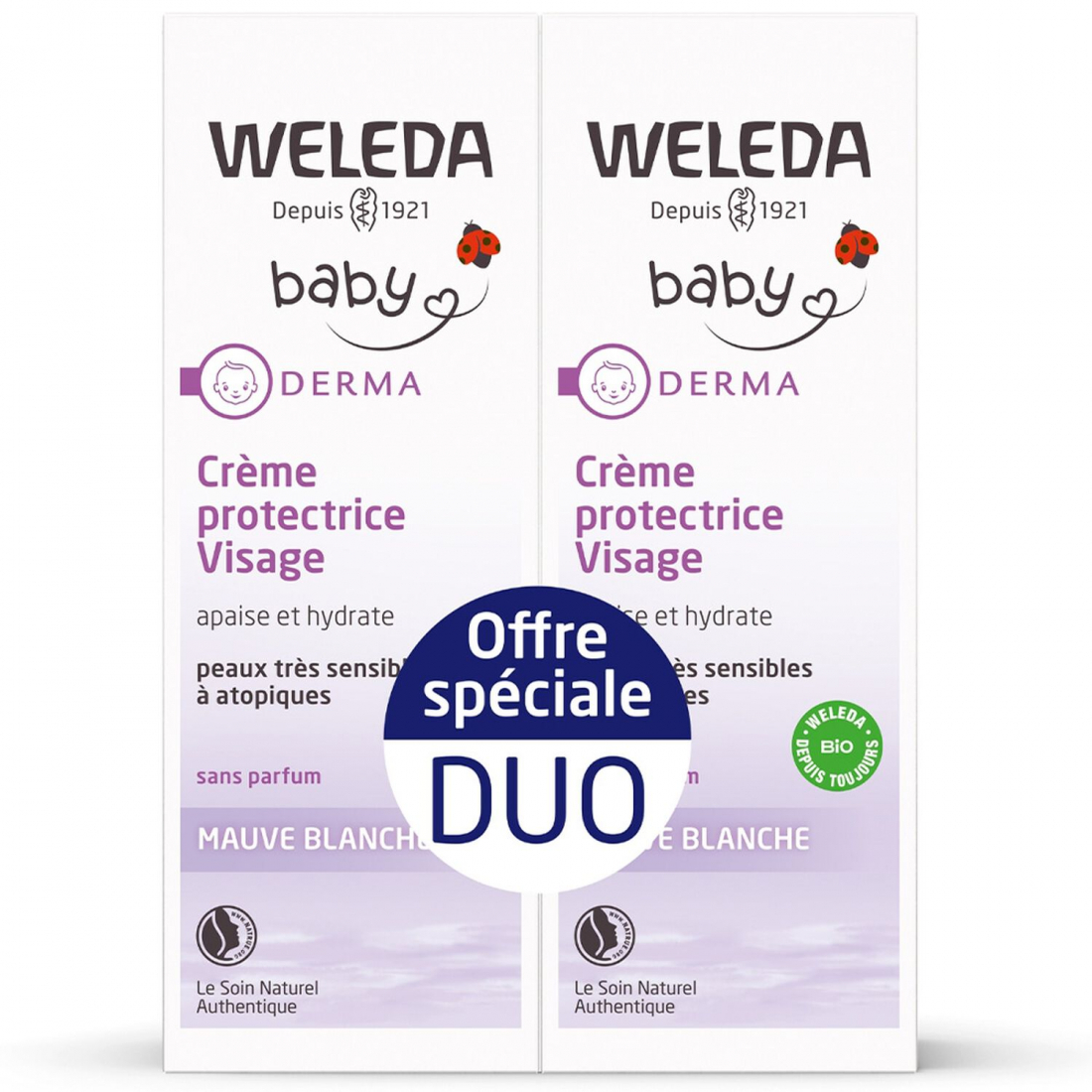 'White Mellow' Nappy Changing Cream - 50 ml, 2 Pieces