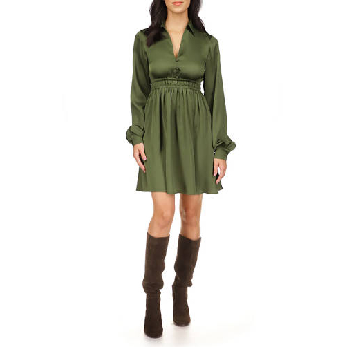 'Smocked Mini Dress' pour Femmes