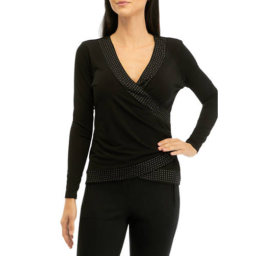 'Rhinestone Border' Top für Damen