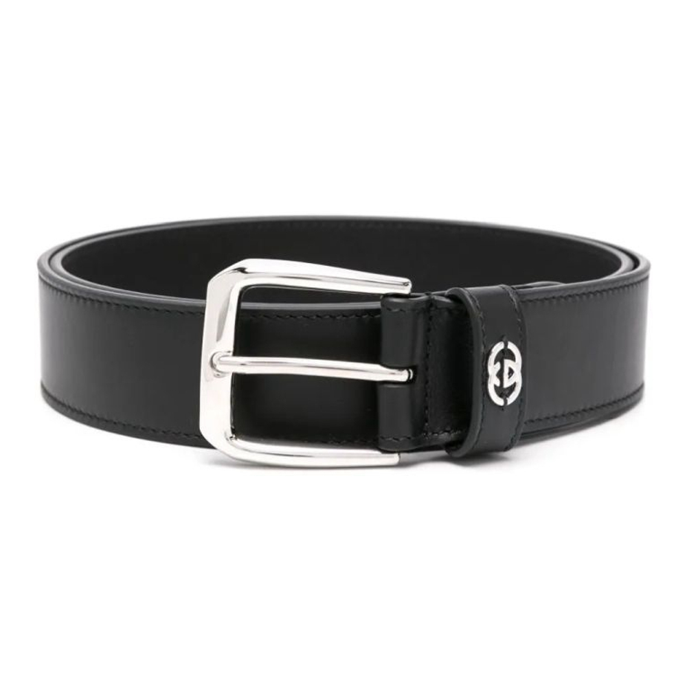 Ceinture 'Interlocking G-Plaque' pour Hommes