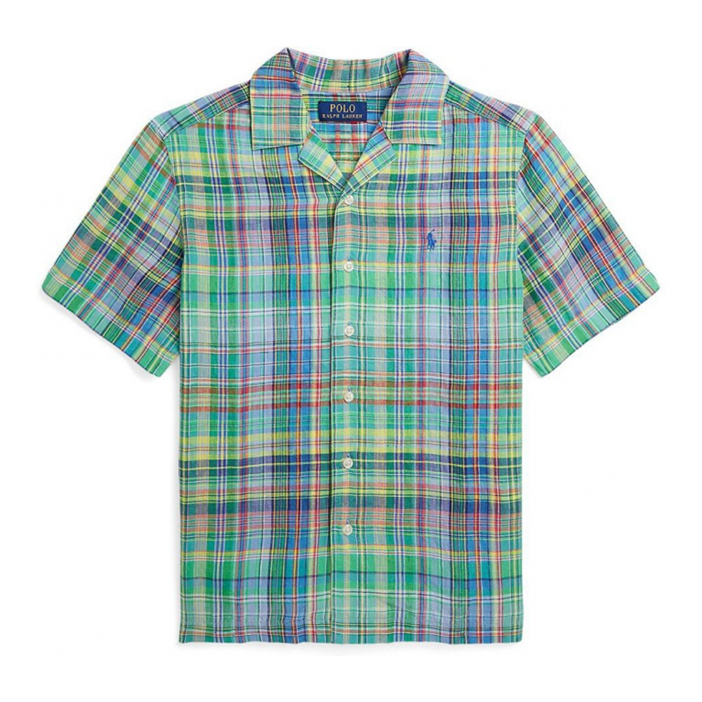 Big Boy's 'Plaid Linen Camp Shirt'