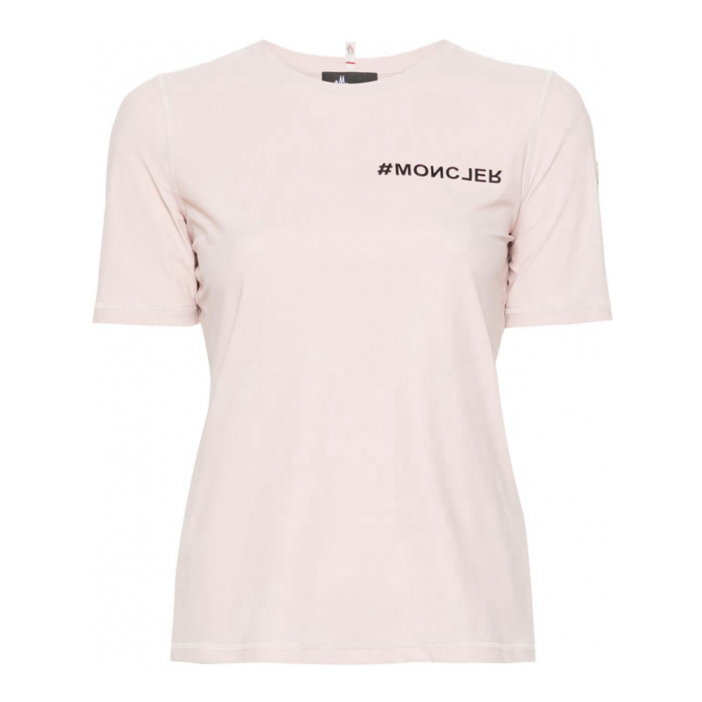 T-shirt 'Logo-Embossed Technical' pour Femmes
