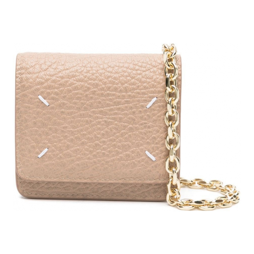 Women's 'Logo-Embroidered' Chain Wallet
