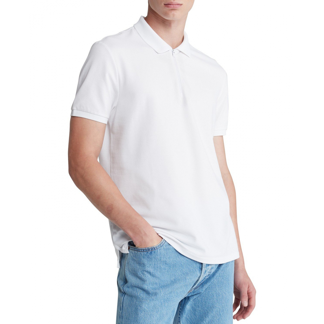 Hommes's 'Athletic Tech Zip' Polo