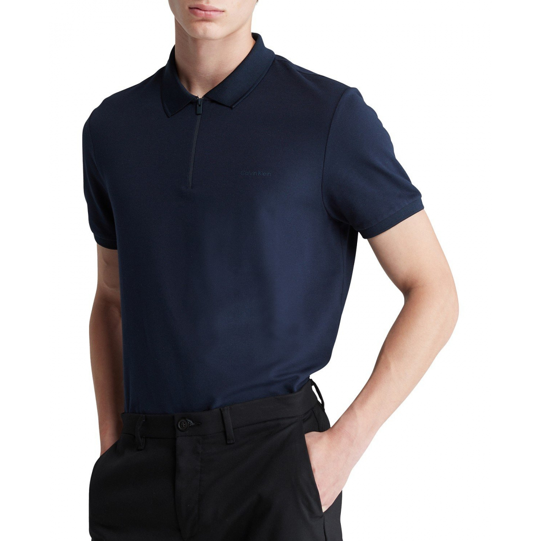 Hommes's 'Athletic Tech Zip' Polo