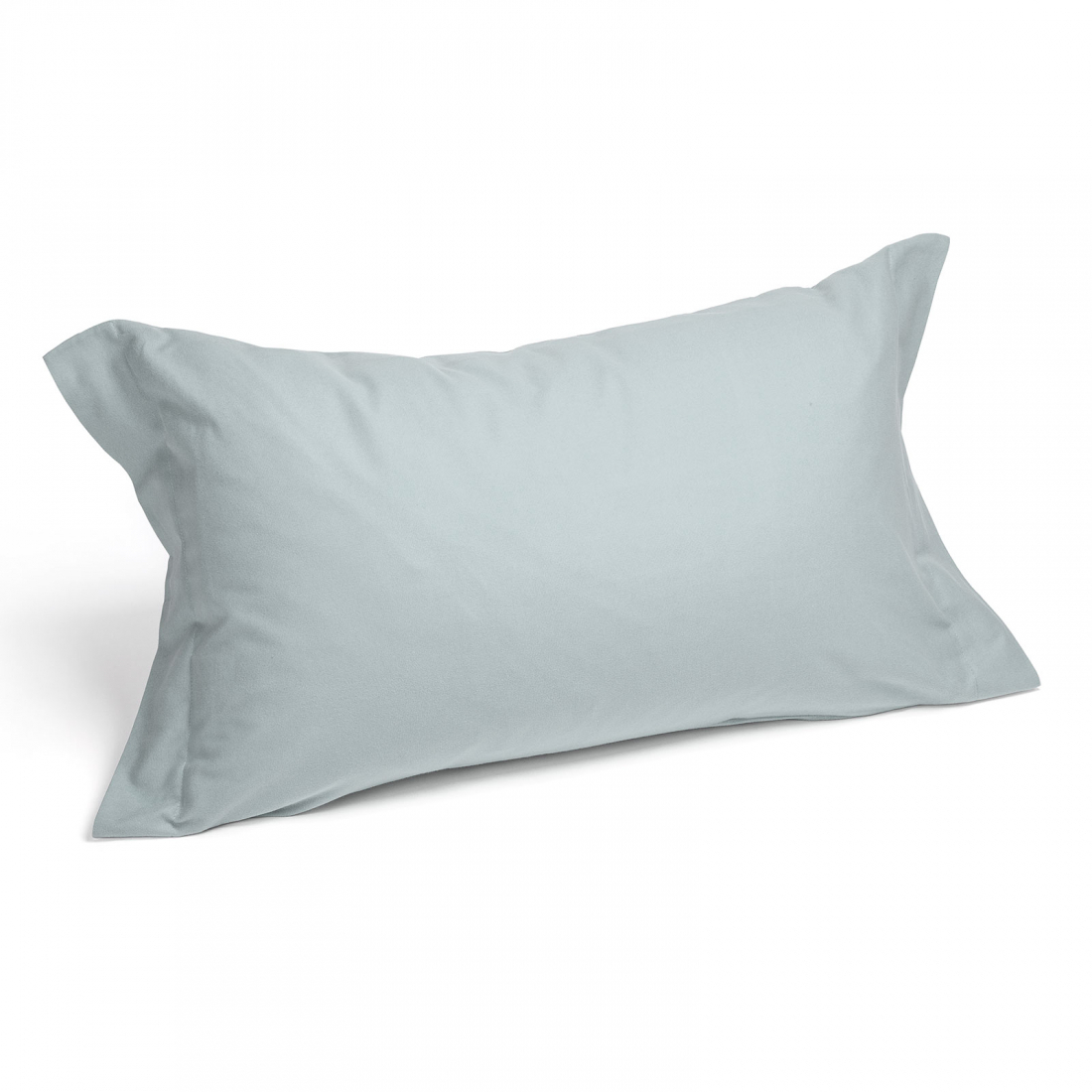 Set of Plain Gray Flannel Pillowcases  - 2 Pieces