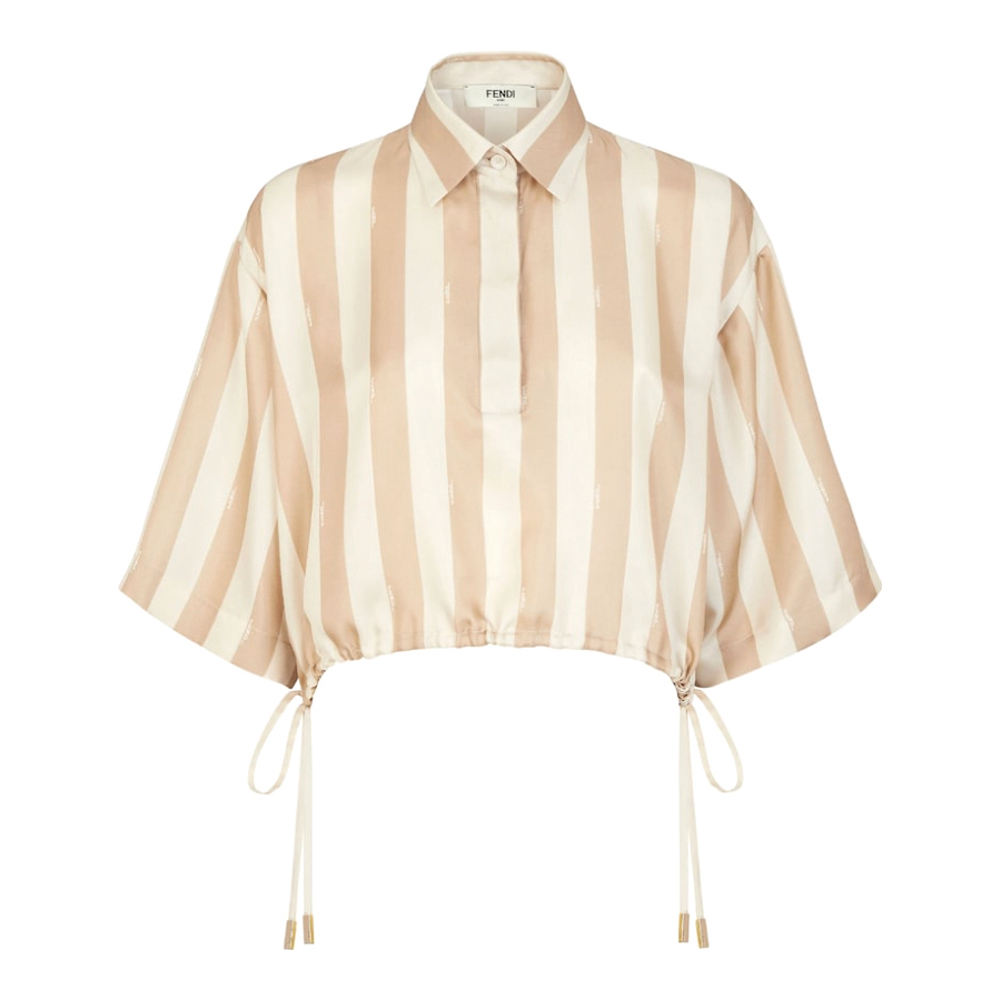Blouse à manches 3/4 'Pequin Stripes' pour Femmes