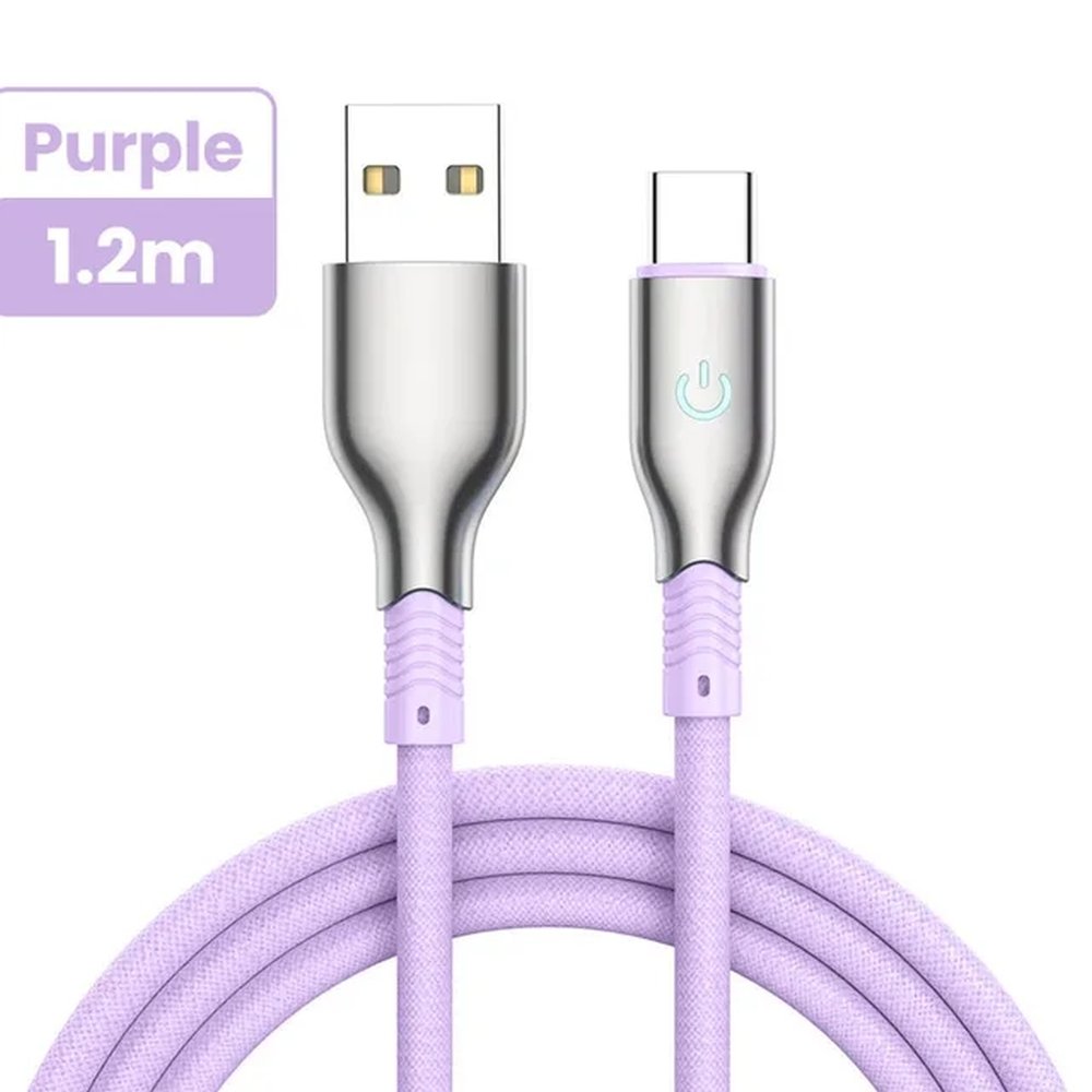USB to USB-C cable 36w
- fast charge - 1.2m - Purple