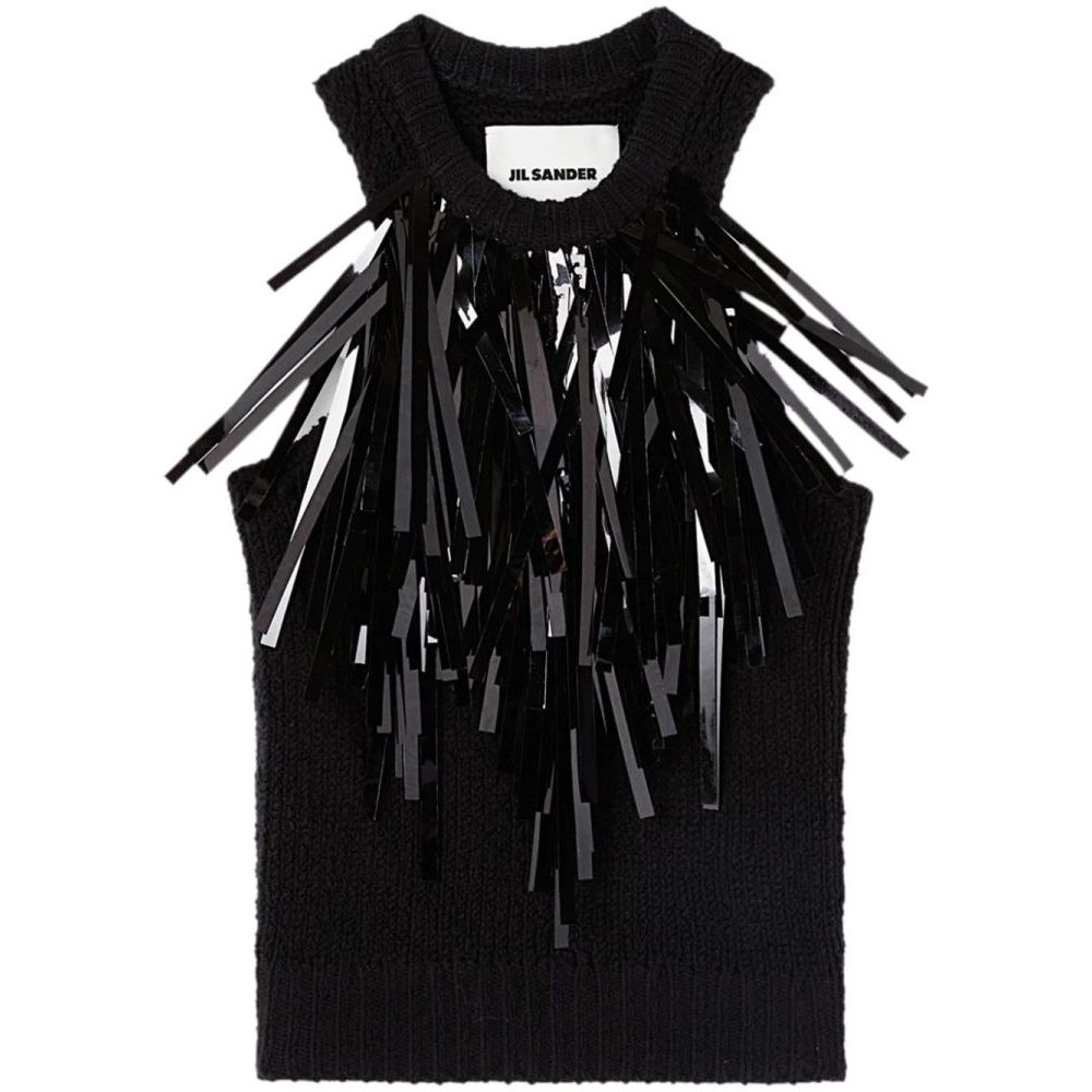 Haut sans manches 'Fringe-Trim' pour Femmes