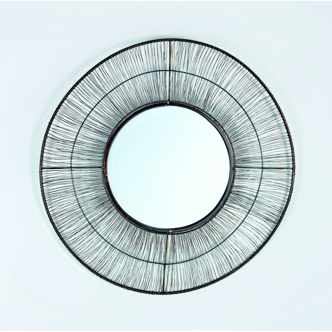 Mirror 61X2X61 Metal Golden Aged