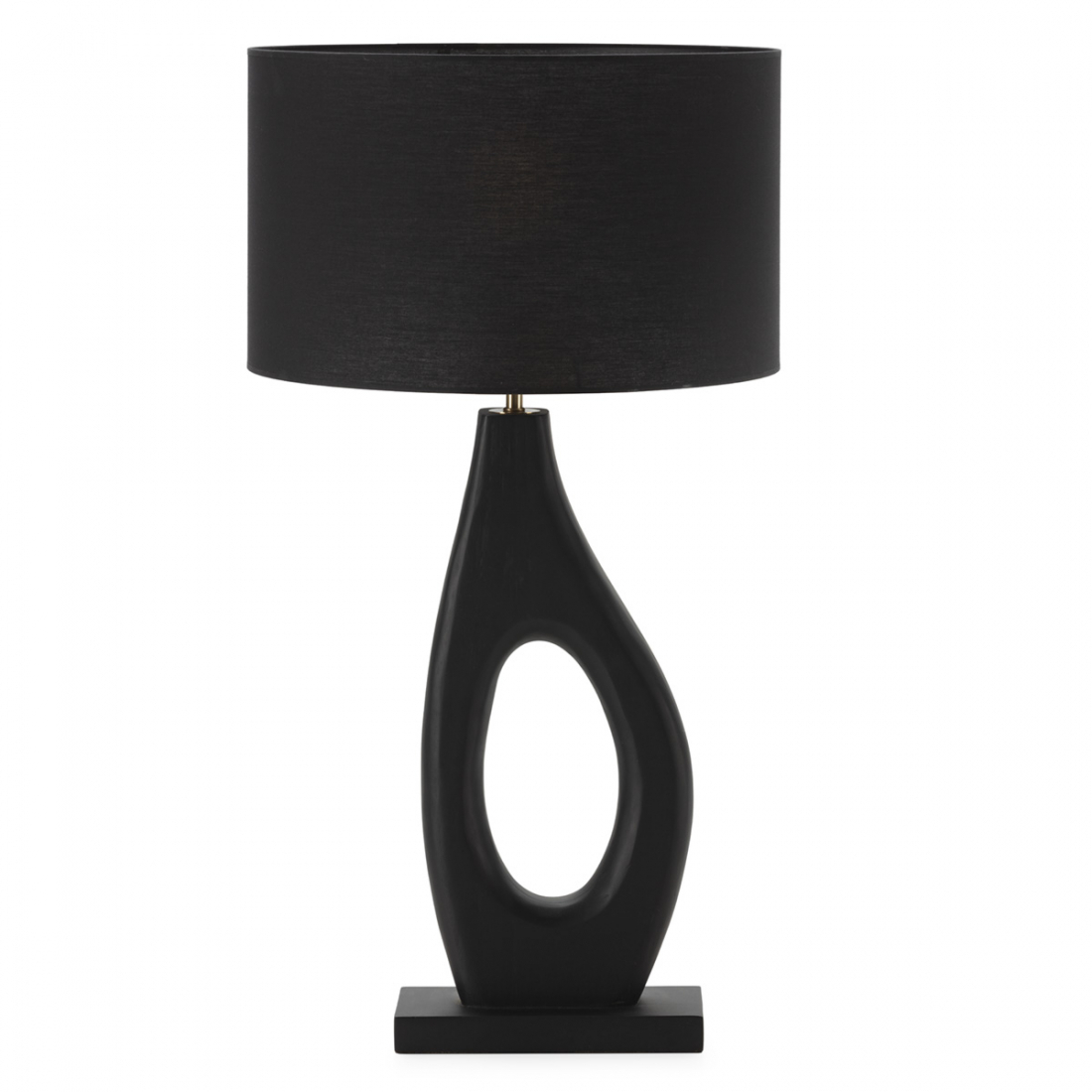 Table Lamp Without Lampshade 23X12X57 Mango Wood/Metal - Black/Golden