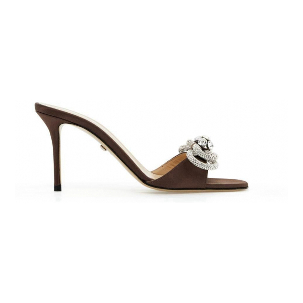 Mules à talon 'Crystal-Studded Double Bow' pour Femmes