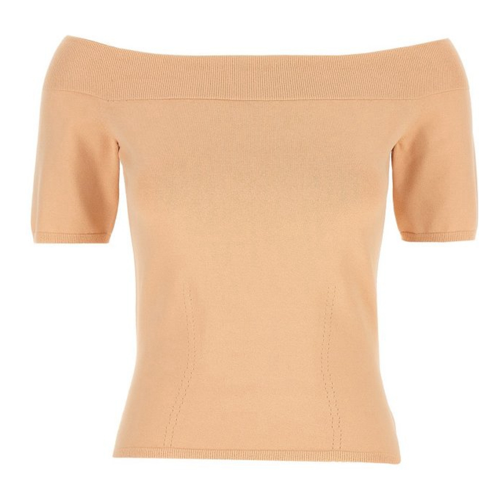 Haut à épaules dénudées 'Knitted' pour Femmes
