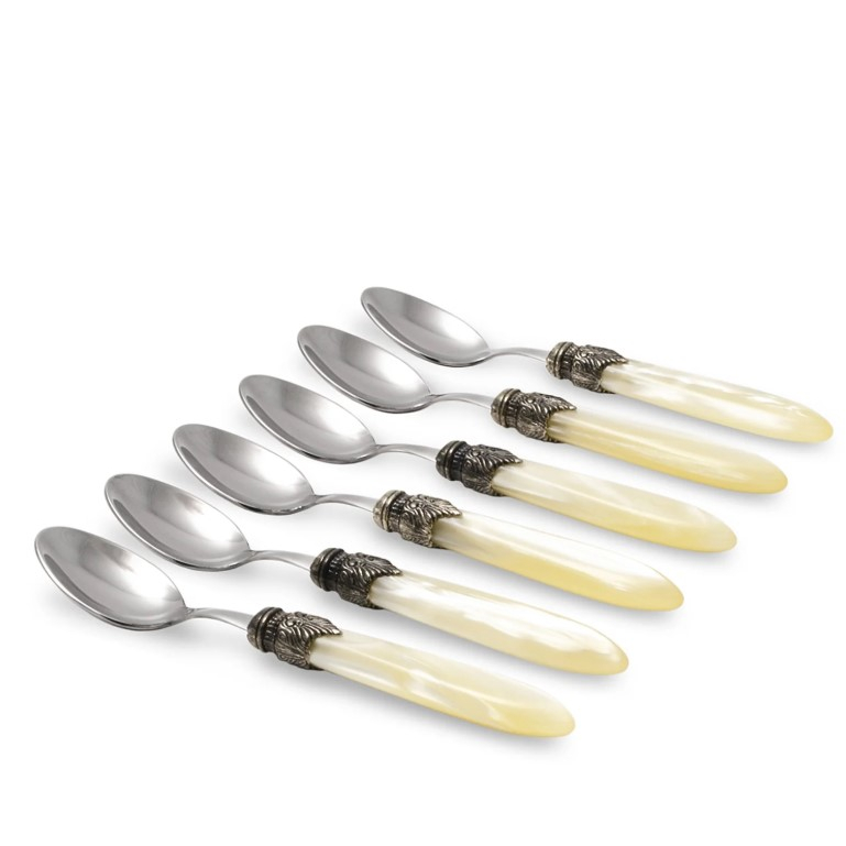 'Laura' Coffee Spoon Set - 6 Pieces