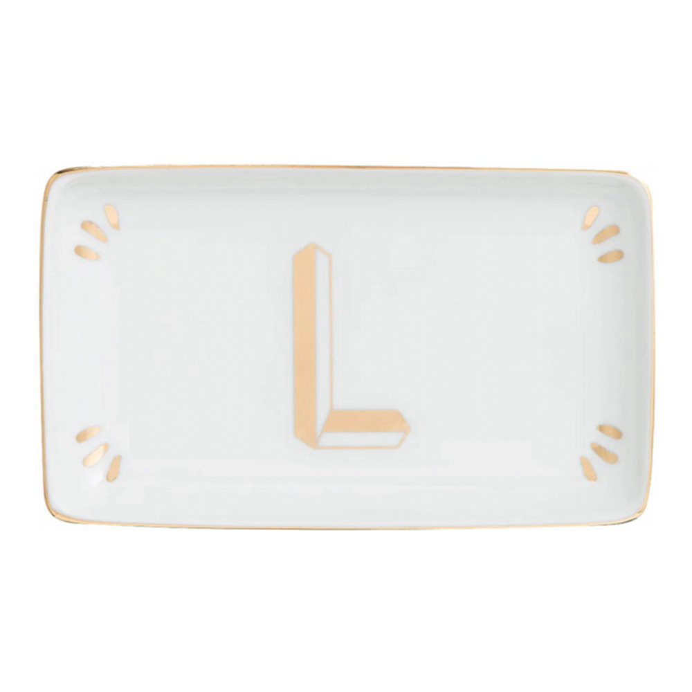 Vide poche 'Rectangular Letter 'L'' - 10 x 16.5 cm