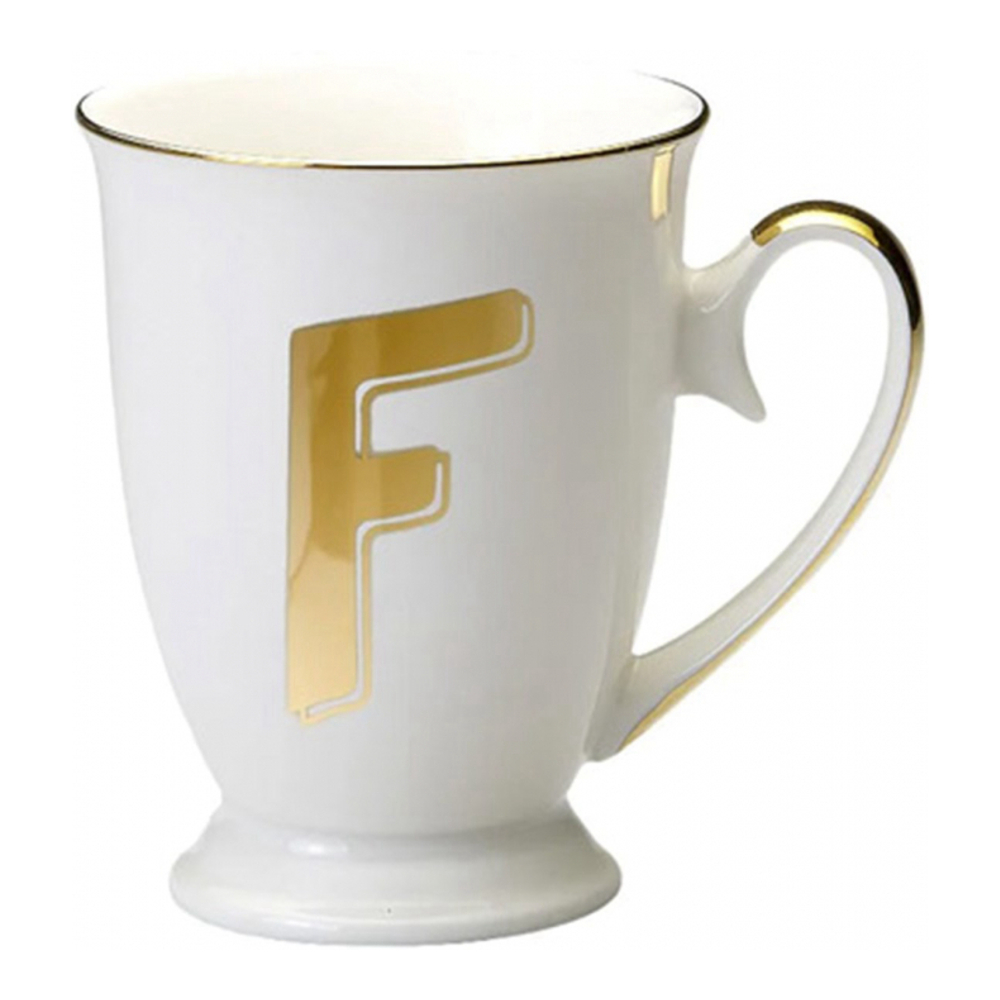 'Letter F' Becher