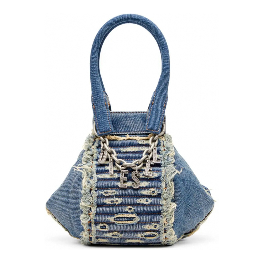 Women's 'D-Vina-XS Distressed Denim' Shoulder Bag