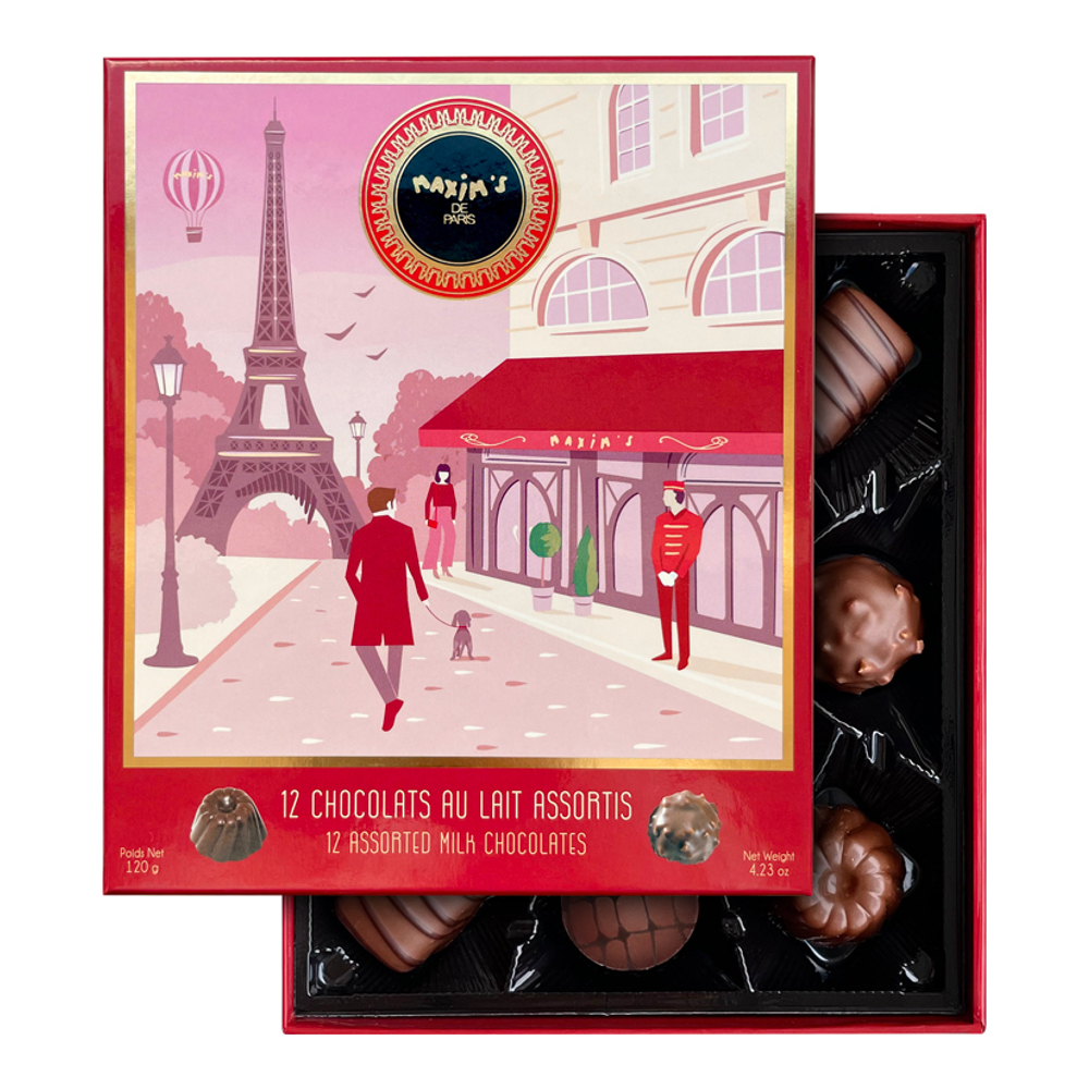 Box Of 12 Assorted Milk Chocolates