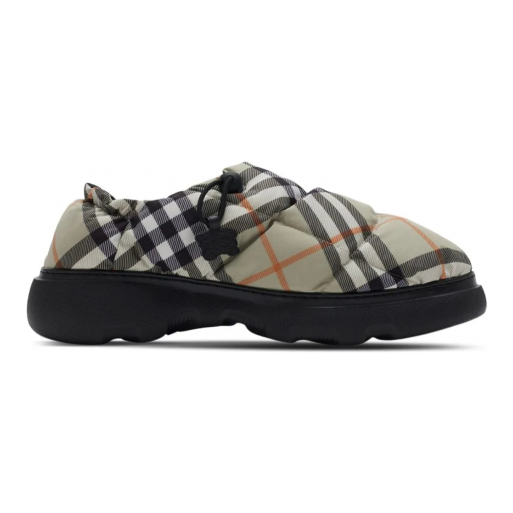 Men's 'Check Pattern Pillow' Mules