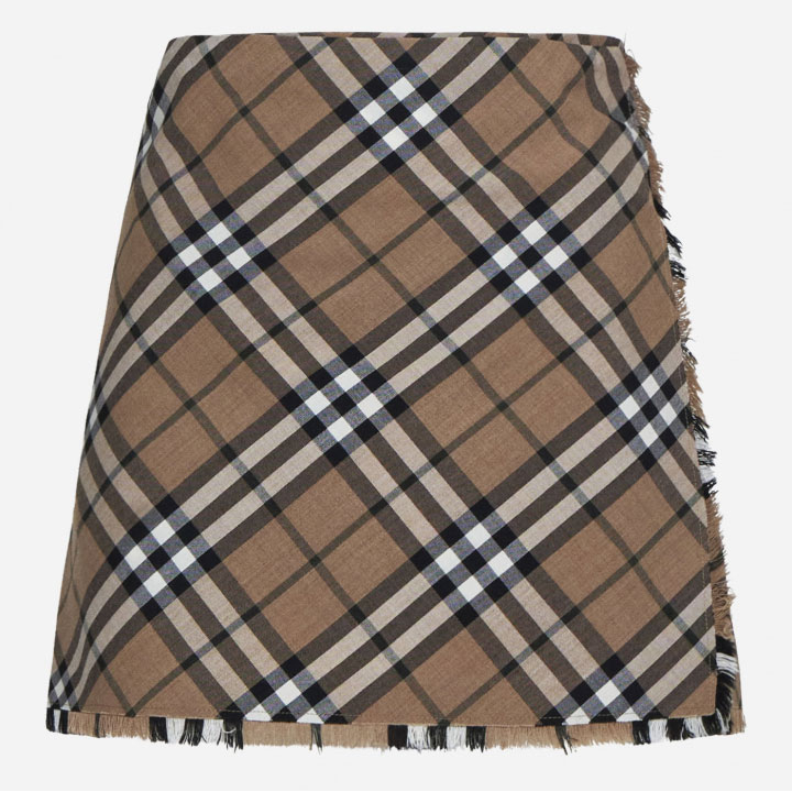 Mini Jupe 'Check Print Kilt' pour Femmes
