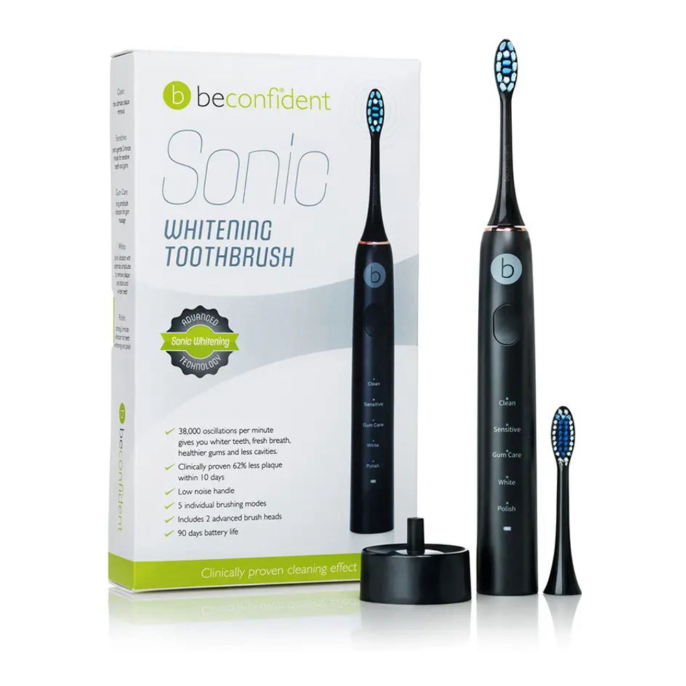 'Sonic Whitening' Electric Toothbrush - Black|Rose Gold