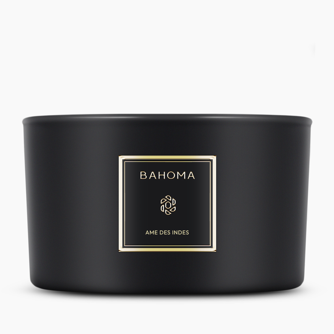 Bougie 3 mèches 'Obsidian' - 400 g