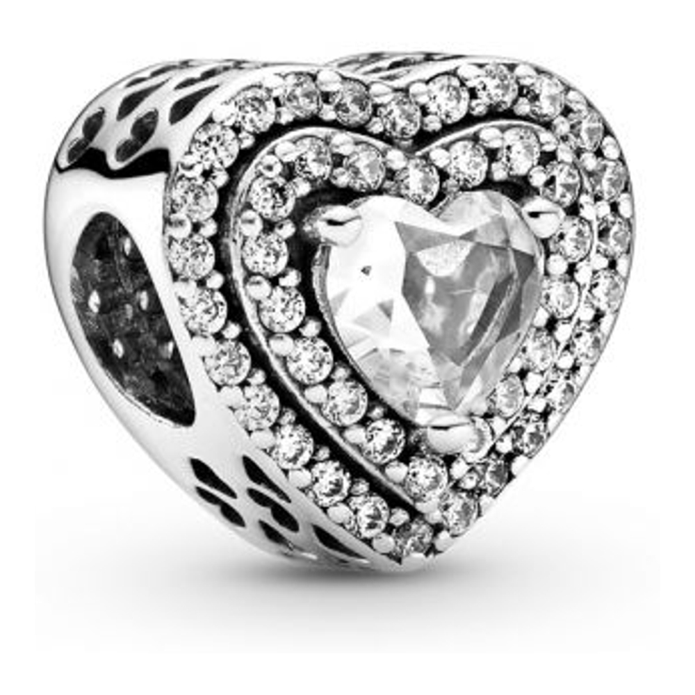 Charm 'Sparkling Leveled Hearts' pour Femmes