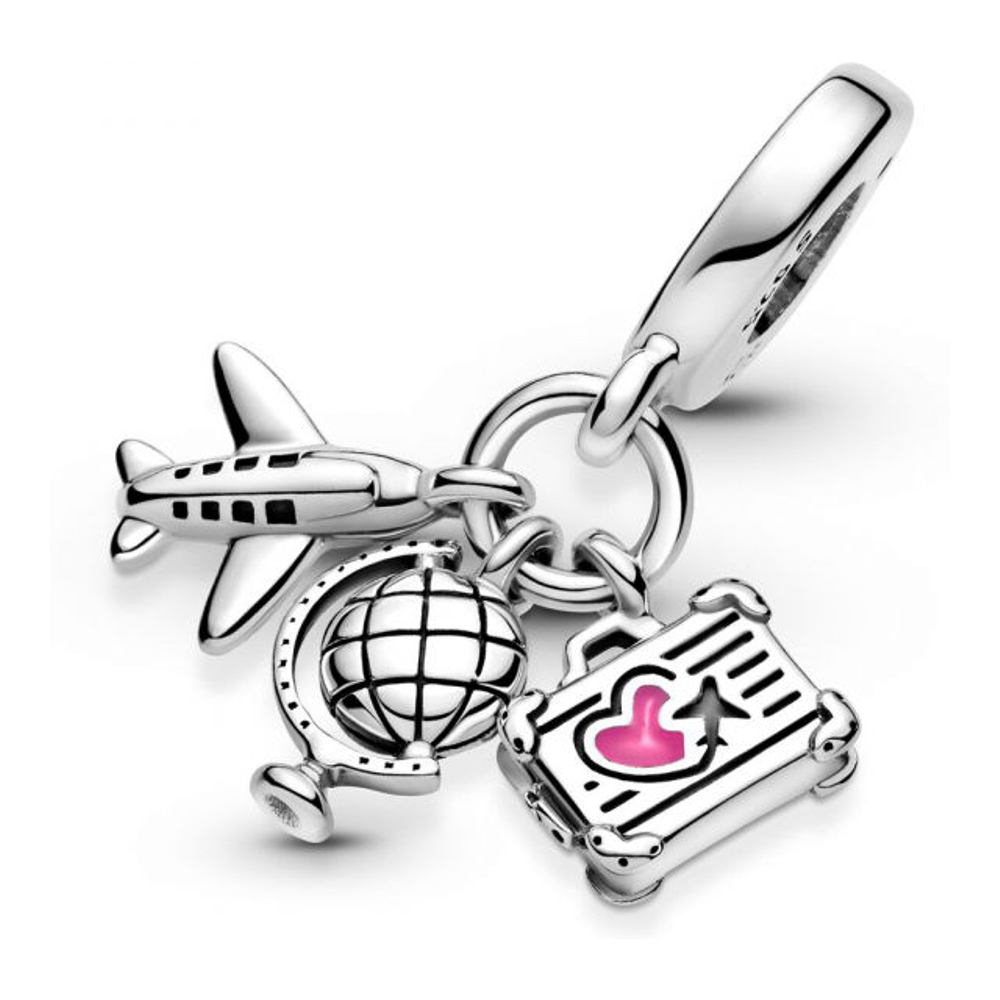 Charm 'Airplane, Globe & Suitcase' pour Femmes