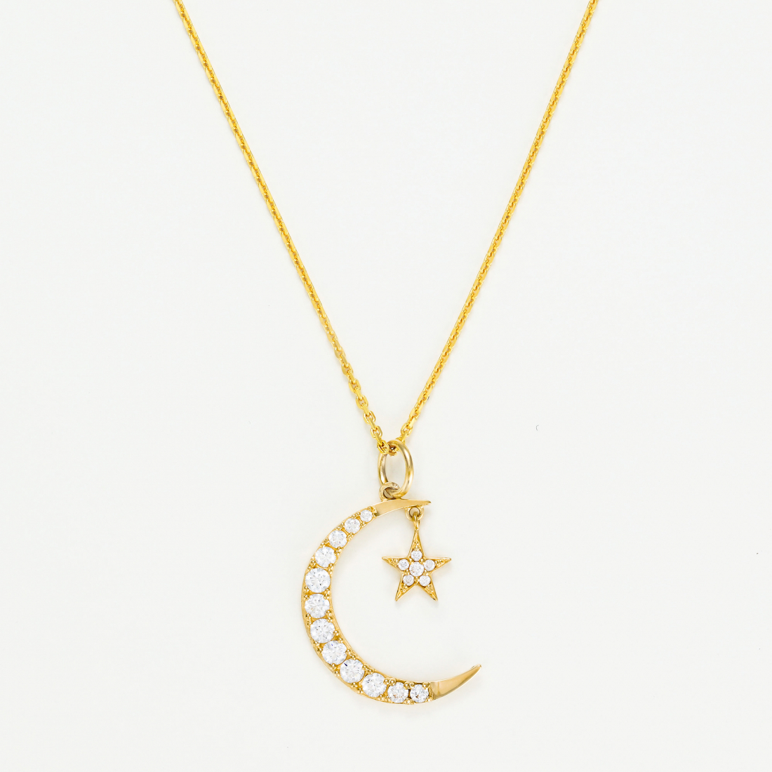 Pendentif 'Lune Etoile' pour Femmes