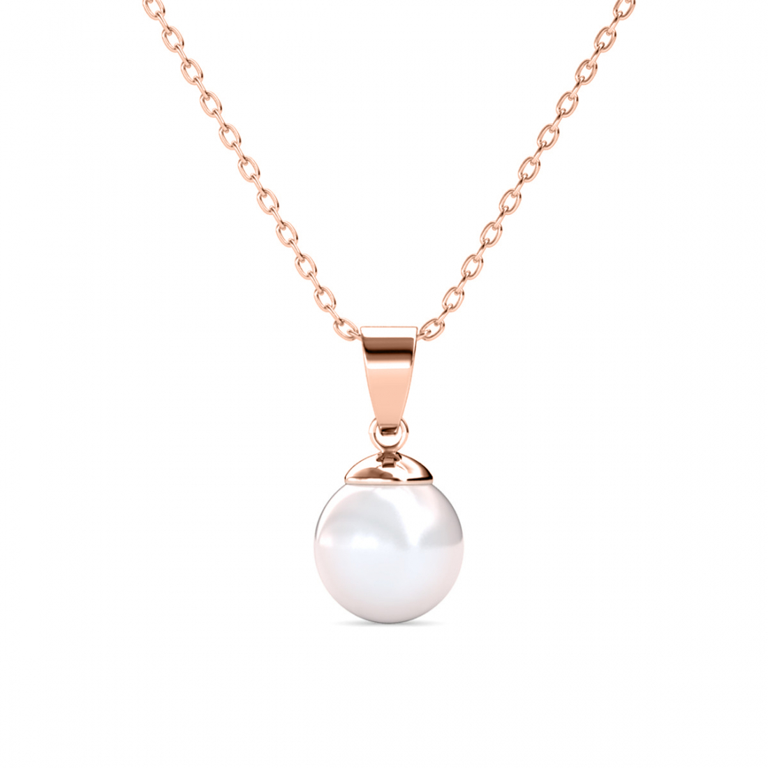 Pendentif sur chaine 'Full Moon Pearl' pour Femmes