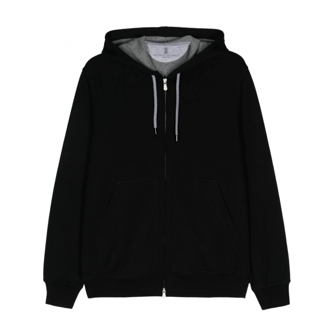 Men's 'Mélange-Effect Zipped' Hoodie