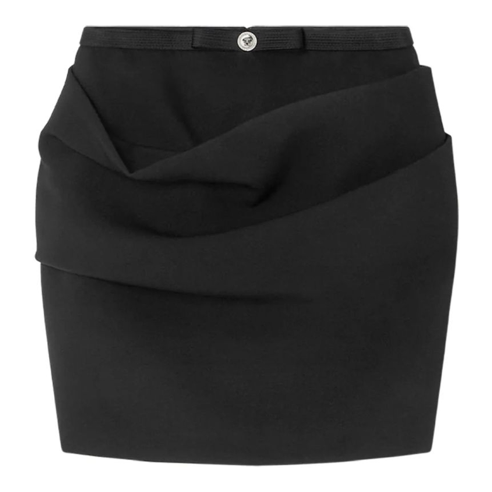 Women's 'Gabardine Draped' Mini Skirt