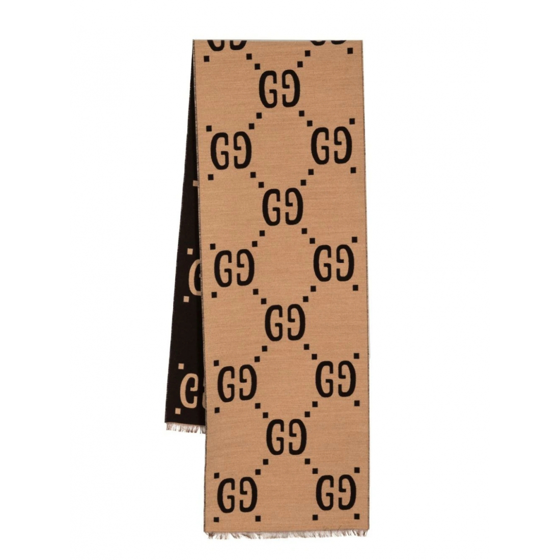 Écharpe en laine 'GG Frayed' pour Hommes