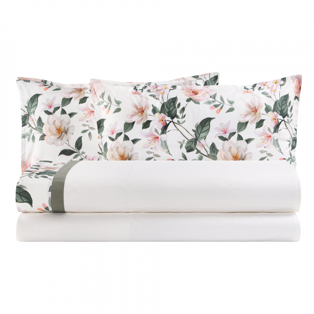 Ninfa Parure De Lit Complète Eko King-Size, Bianco