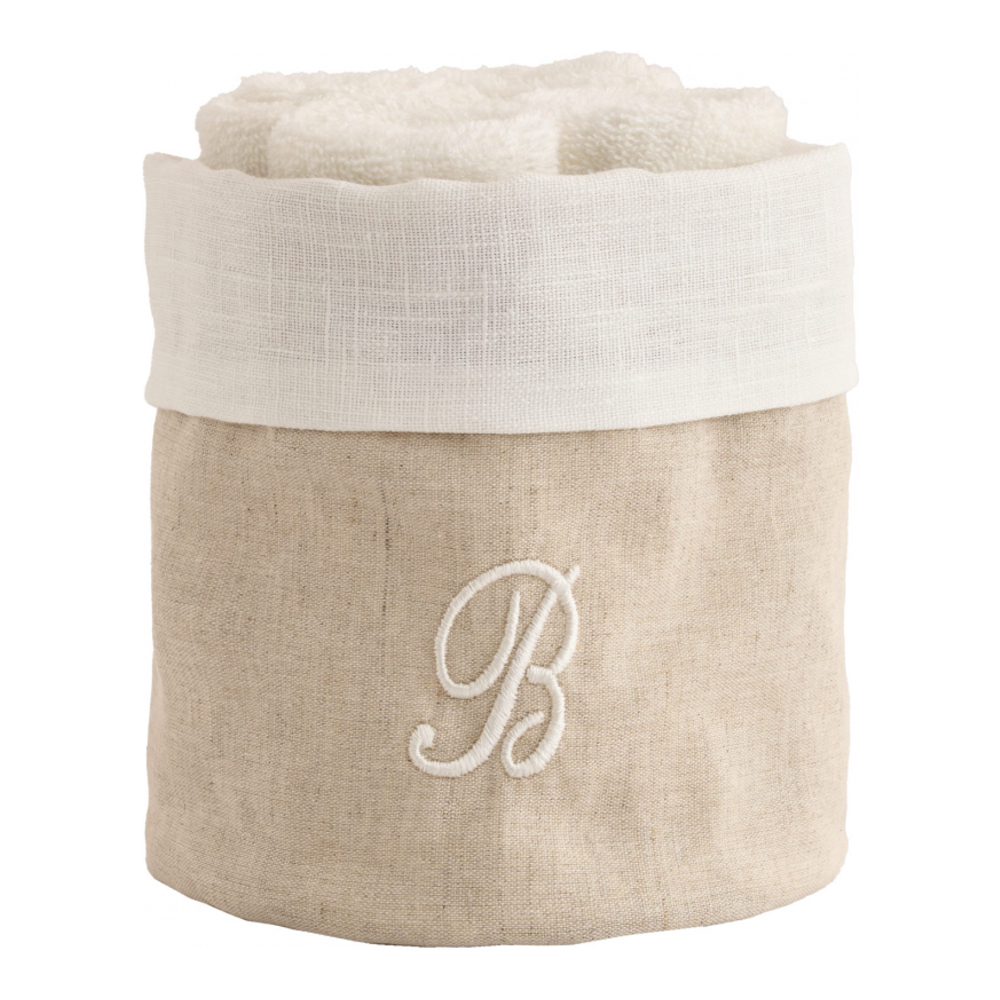 Zahra Basket + 4 Washcloths, B