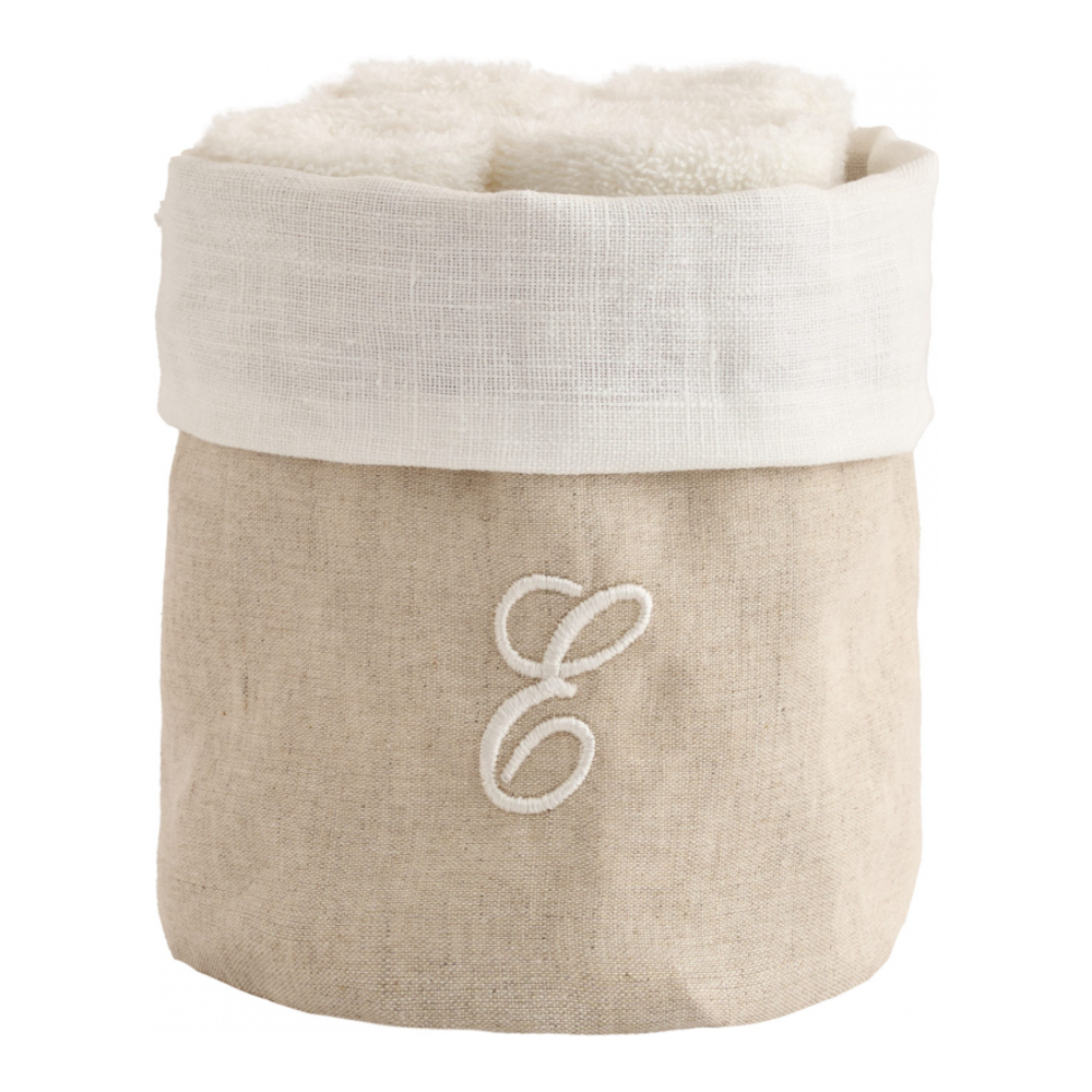 Zahra Basket + 4 Washcloths, E