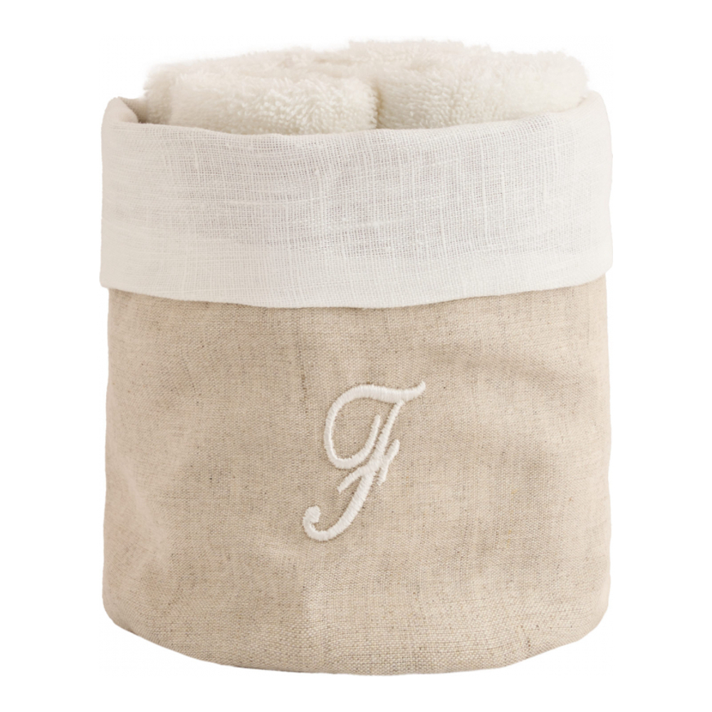 Zahra Basket + 4 Washcloths, F