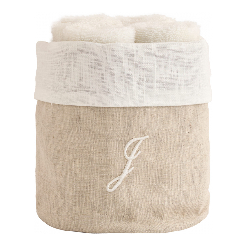 Zahra Basket + 4 Washcloths, J