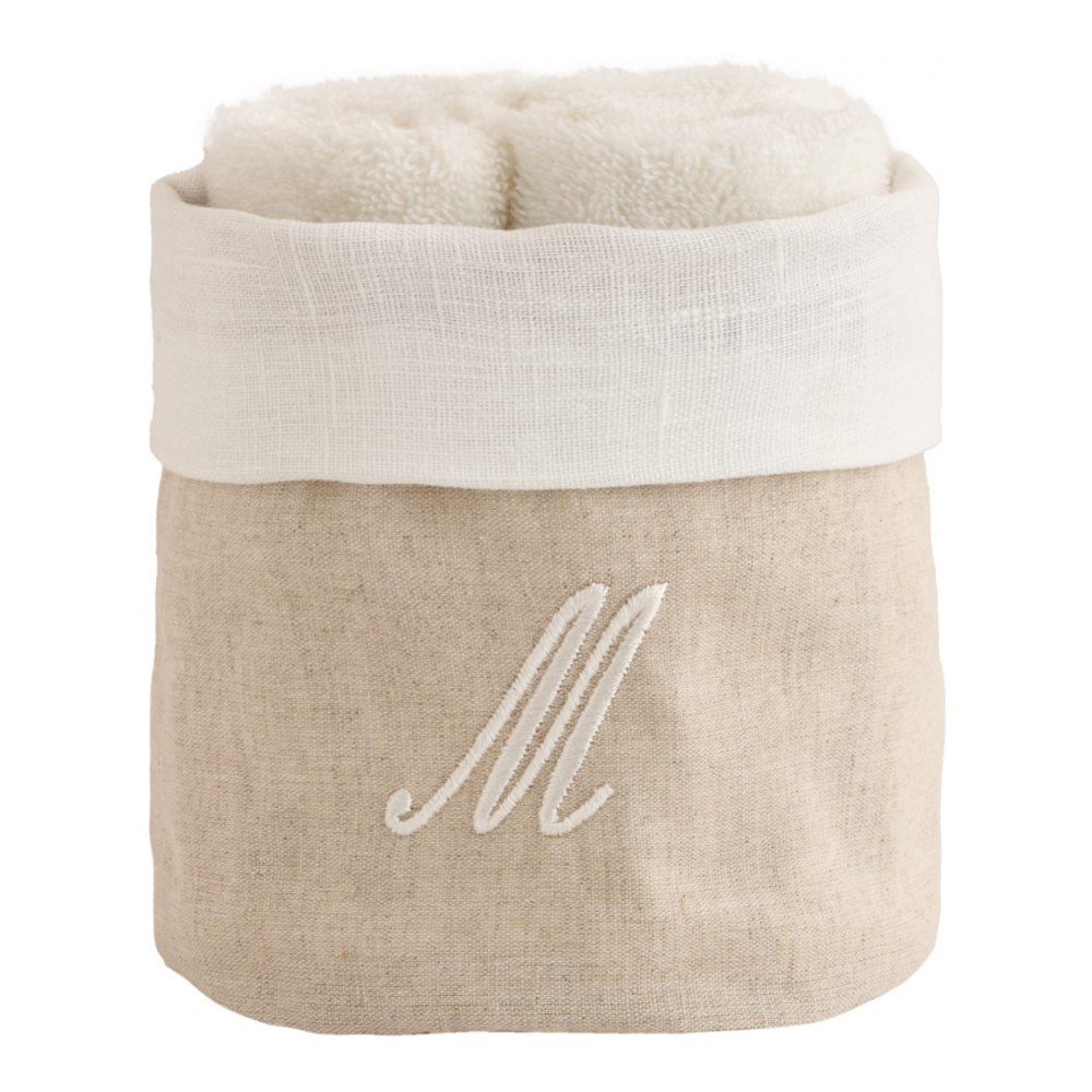 Zahra Basket + 4 Washcloths, M