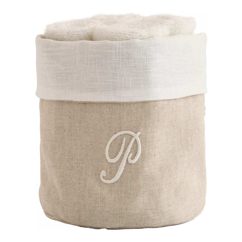 Zahra Basket + 4 Washcloths, P